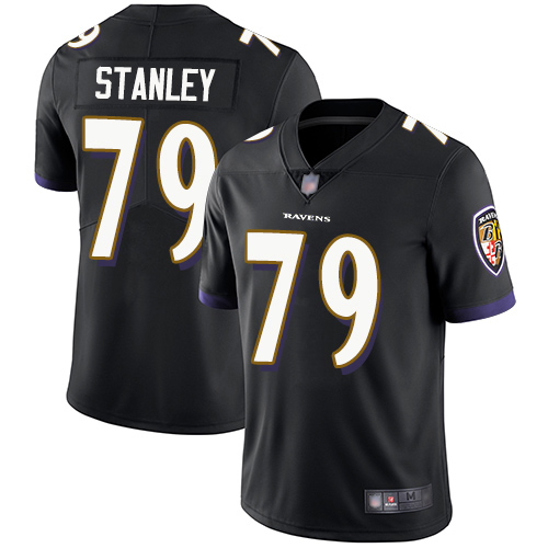 Baltimore Ravens Limited Black Men Ronnie Stanley Alternate Jersey NFL Football 79 Vapor Untouchable